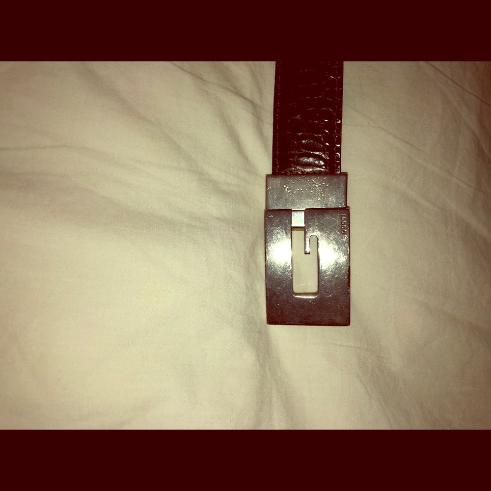 Vintage Gucci Men’s Leather Crocodile Belt 32